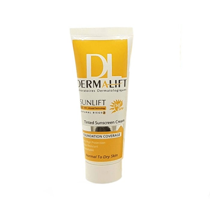 کرم ضد آفتاب رنگی پوست خشک DERMALIFT SPF 50