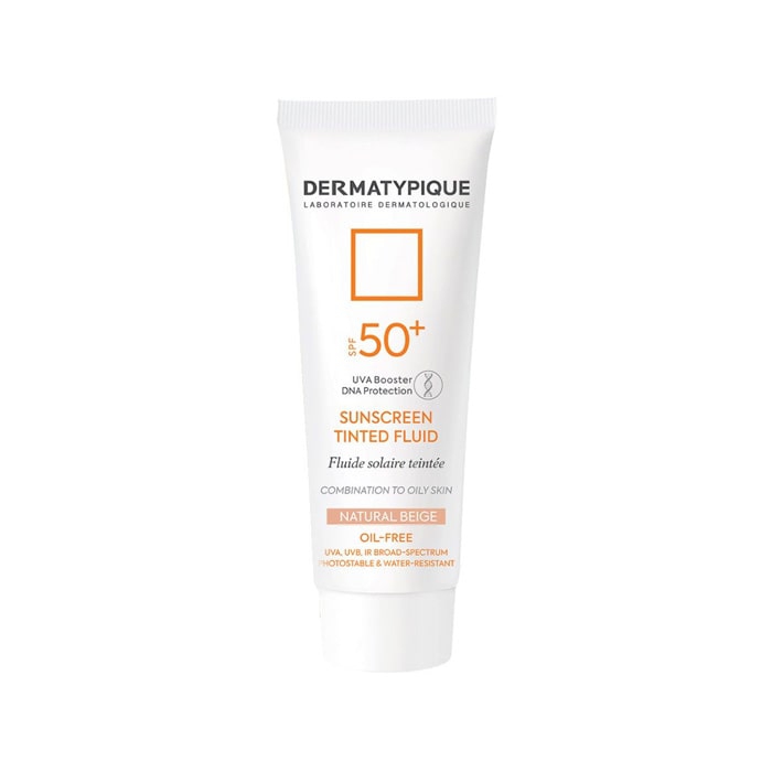 فلوئید ضد آفتاب بژ طبیعی مناسب پوست چرب Dermatypique SPF50