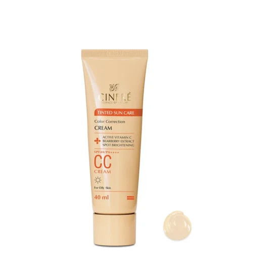 کرم پودر متعادل کننده رنگ پوست (سی سی کرم)SPF 40سینره