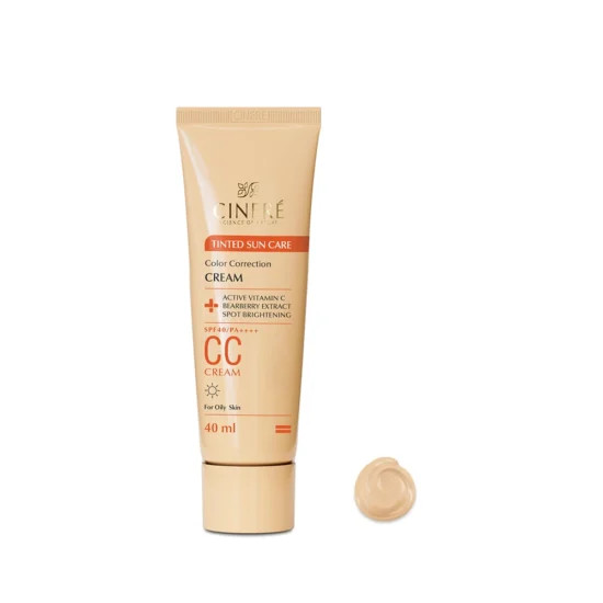 کرم پودر متعادل کننده رنگ پوست (سی سی کرم)SPF 40سینره